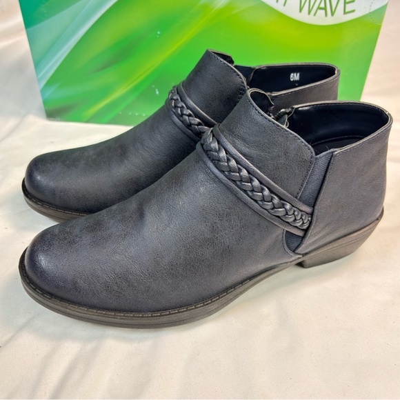 Easy Street Jalia Ankle Booties Women’s 5.5M Navy Blue |Comfort Wave Lightweight - Picture 2 of 4